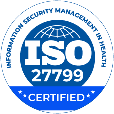 ISO 27799 Certified — Information Security Management in Health